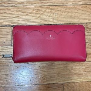 Kate Spade New York Women’s Red Leather Wallet